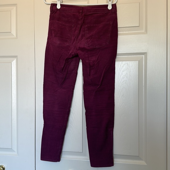 Maroon Corduroy Hi-Rose Jegging - Picture 3 of 3